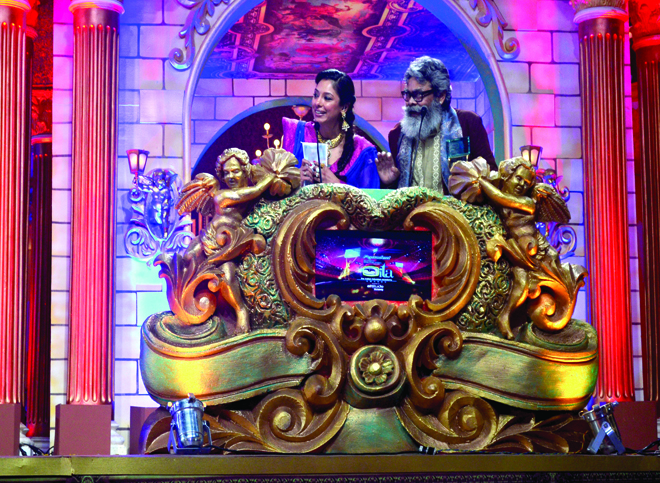 Rupali Ganguly and Anupam Shyam Ojha 